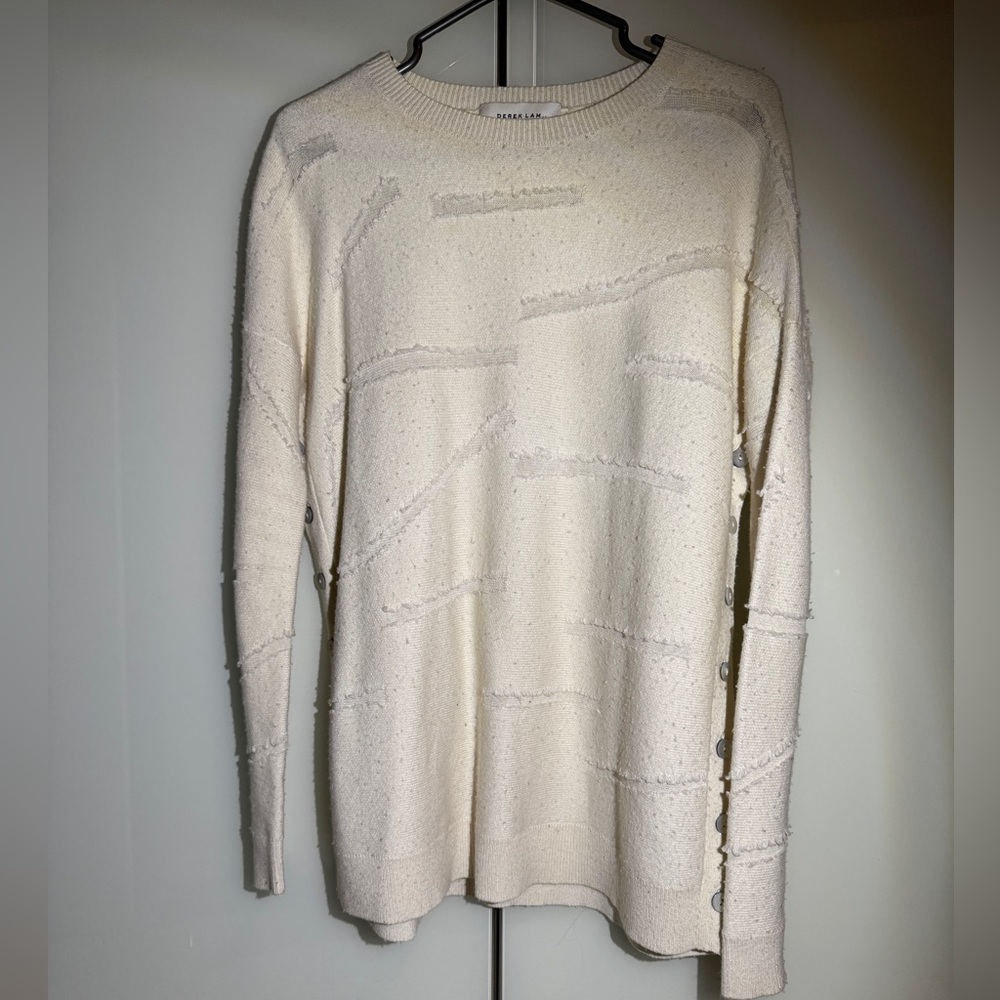 10 Crosby Derek Lam Cream Crew Neck Sweater